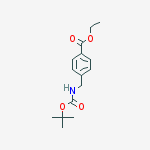 Structure of Ethyl 4-[[(2-methylpropan-2-yl)oxycarbonylamino]methyl]benzoate