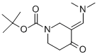 Chemical structure of 3-[(Dimethylamino)methylene]-4-oxopiperidine-1-carboxylicacid tert-butyl ester