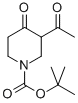 Structure of TERT-BUTYL 3-ACETYL-4-OXOPIPERIDINE-1-CARBOXYLATE