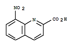 Structure of 8-Nitro-2-quinolinecarboxylic acid