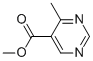 Structure of 5-Pyrimidinecarboxylicacid, 4-methyl-, methyl ester
