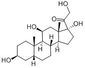 Structure of 3B,11B,17ALPHA,21-Tetrahydroxy-5B-pregnan-20-one