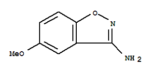 Structure of 1,2-Benzisoxazol-3-amine,5-methoxy-