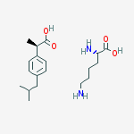 Structure of (R)-(-)-IBUPROFEN (S)-(+)-LYSINATE,WHITE SOLID