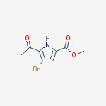 Structure of Methyl 5-acetyl-4-bromo-1H-pyrrole-2-carboxylate