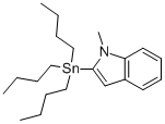 Structure of N-Methylindole-2-tributylstannane
