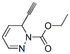 1(6H)-Pyridazinecarboxylic  acid,  6-ethynyl-,  ethyl  ester结构式