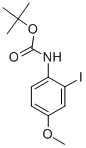 Structure of tert-Butyl 2-iodo-4-methoxyphenylcarbamate
