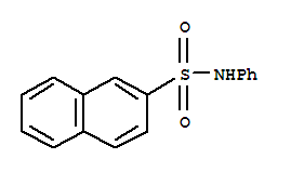 Structure of 2-naphthalenesulfonamide, N-phenyl-