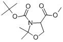 (S)-N-BOC-2,2-二甲基噁唑烷-4-羧酸甲酯结构式