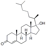17-hydroxycholest-4-en-3-one结构式