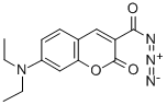 Structure of 7-(DIETHYLAMINO)COUMARIN-3-CARBONYL AZIDE