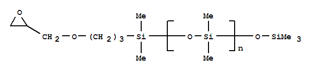 Structure of POLY(DIMETHYLSILOXANE), MONOGLYCIDYL ETHER TERMINATED