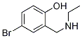Structure of 4-BROMO-2-[(ETHYLAMINO)METHYL]PHENOL