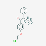 Structure of 1-[4-(2-CHLOROETHOXY)PHENYL]-2-(ETHYL-D5)-2-PHENYLETHANONE
