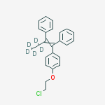 Structure of (Z)-1-[4-(2-CHLOROETHOXYPHENYL)]-1,2-DIPHENYL-1-BUTENE-4,4,5,5,5-D5
