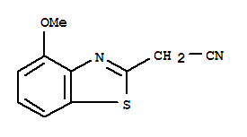 Structure of 2-Benzothiazoleacetonitrile,4-methoxy-