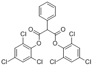 Structure of DI(2,4,6-TRICHLOROPHENYL) 2-PHENYLMALONATE, TECH