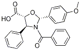 Structure of (2R,4S,5R)-3-BENZOYL-2-(4-METHOXYPHENYL)-4-PHENYL-5-OXAZOLIDINECARBOXYLIC
ACID