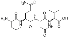 Structure of H-GLN-ASP-VAL-HIS-OH