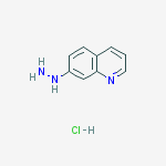 Structure of 1-(quinolin-7-yl)hydrazine hydrochloride