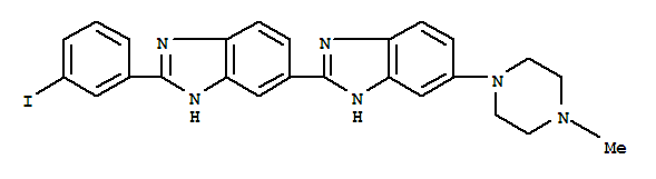 2,6'-Bi-1H-benzimidazole,2'-(3-iodophenyl)-6-(4-methyl-1-piperazinyl)-结构式
