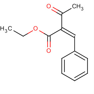 Structure of Butanoic acid, 3-oxo-2-(phenylmethylene)-, ethyl ester, (Z)-
