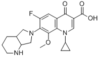 Structure of MOXIFLOXACIN