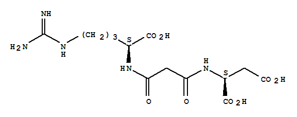 Structure of L-Asparticacid, N-[N-[4-[(aminoiminomethyl)amino]-1-carboxybutyl]-3-oxo-b-alanyl]-, (S)-