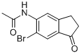 N-(6-BROMO-2,3-DIHYDRO-1-OXO-1H-INDEN-5-YL)ACETAMIDE结构式