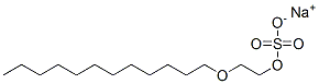 Structure of sodium 2-(dodecyloxy)ethyl sulphate
