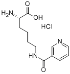 Structure of LYSINE(NICOTINOYL)-OH HCL