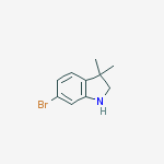 Structure of 6-bromo-3,3-dimethyl-1,2-dihydroindole