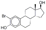 Structure of 2-BROMOESTRADIOL,(13S,17S)-2-BROMO-13-METHYL-7,8,9,11,12,13,14,15,16,17-DECAHYDRO-6H-CYCLOPENTA[A]PHENANTHRENE-3,17-DIOL