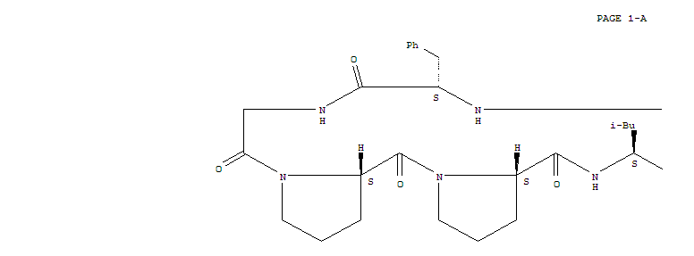Cyclo(glycyl-L-prolyl-L-prolyl-L-leucylglycyl-L-prolyl-L-valyl-L-isoleucyl-L-phenylalanyl)结构式
