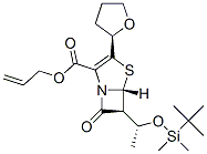 Structure of (5R,6S)-6-[(1R)-1-[[(1,1-Dimethylethyl)dimethylsilyl]oxy]ethyl]-7-oxo-3-[(2R)-tetrahydro-2-furanyl]-4-thia-1-azabicyclo[3.2.0]hept-2-ene-2-carboxylic acid 2-propenyl ester