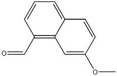 7-Methoxynaphthalene-1-carboxaldehyde结构式