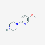 Structure of 1-(5-methoxypyridin-2-yl)piperazine