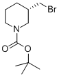 Structure of (S)-tert-Butyl 3-(bromomethyl)piperidine-1-carboxylate