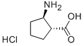 Structure of (1R,2R)-(-)-2-Amino-1-cyclopentanecarboxylic acid hydrochloride