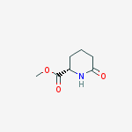 Structure of (2S)-6-OXO-2-PIPERIDINECARBOXYLIC ACID METHYL ESTER