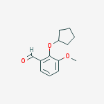 Structure of 2-Cyclopentyloxy-3-methoxy-benzaldehyde