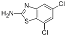 Structure of 2-Benzothiazolamine,5,7-dichloro-