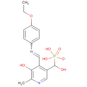 Structure of 3-Pyridinemethanol,4-[[(4-ethoxyphenyl)imino]methyl]-5-hydroxy-6-methyl-, a-(dihydrogenphosphate)