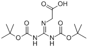 Structure of 1 3-DI-BOC-2-(CARBOXYMETHYL)GUANIDINE