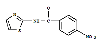 Structure of benzamide, 4-nitro-N-2-thiazolyl-