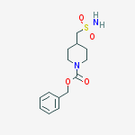 Structure of benzyl 4-(sulfamoylmethyl)piperidine-1-carboxylate