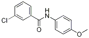 Structure of 3-chloro-N-(4-methoxyphenyl)benzamide