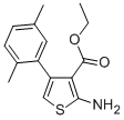 Structure of 2-AMINO-4-(2,5-DIMETHYL-PHENYL)-THIOPHENE-3-CARBOXYLIC ACID ETHYL ESTER