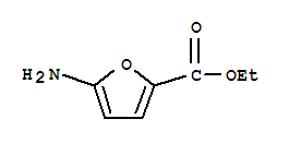 Structure of 2-furancarboxylic acid, 5-amino-, ethyl ester
